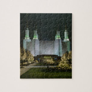 Puzzle Washington D.C. Temple la nuit