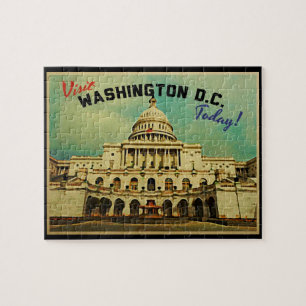 Puzzle Washington DC Vintage