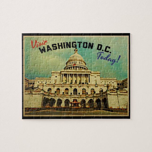 Puzzle Washington DC Vintage (Horizontal)