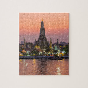 Puzzle Wat Arun Temple Bangkok Thaïlande au coucher du so
