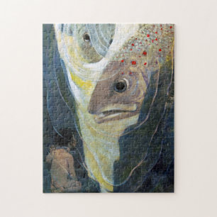 Puzzle Water Baby and Fish, Jessie Willcox Smith