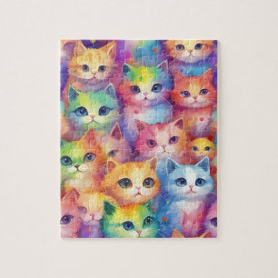 Puzzle Watercolor Little Cats