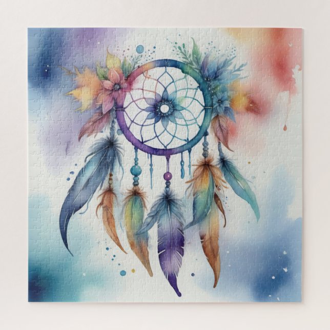 Puzzle Watercolors dreamcatcher (Vertical)