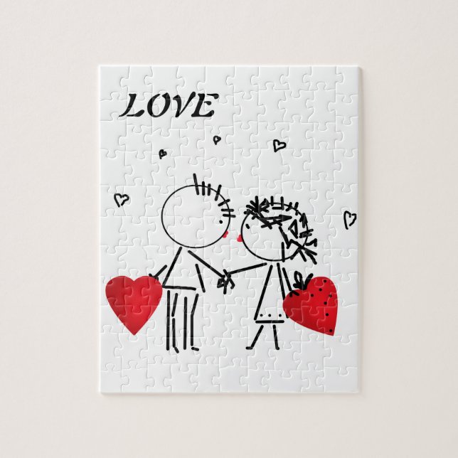 Puzzle Wedding , day Valenine , love (Vertical)