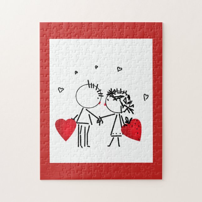 Puzzle Wedding, jour de Valentine (Vertical)