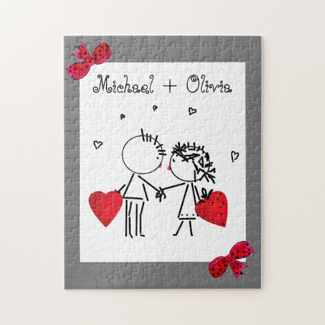 Puzzle Wedding, jour de Valentine (Vertical)