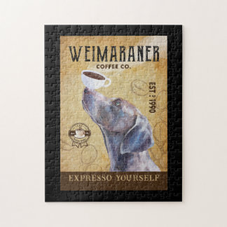 Puzzle Weimaraner Chien Coffee Company Canvas