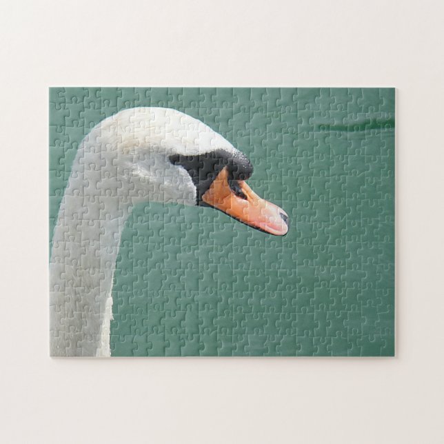 Puzzle weisser Schwan (Horizontal)