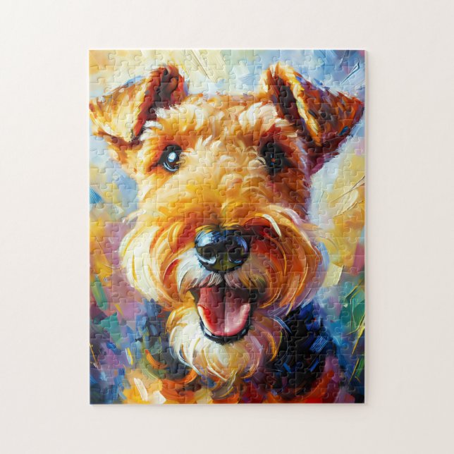 Puzzle Welsh Terrier Chien Acrylique Imprimer Cadeau Amou (Vertical)
