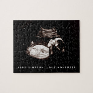 Puzzle We're Pregnant Sonogram Pregnancy Announcement