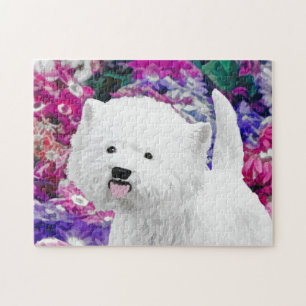 Puzzle West Highland White Terrier Peinture Chien Art