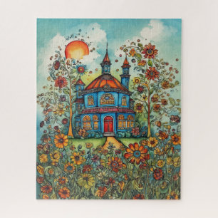 Puzzle Whimsical Garden Cottage