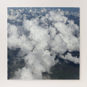 Puzzle White Clouds Blue Sky Pattern