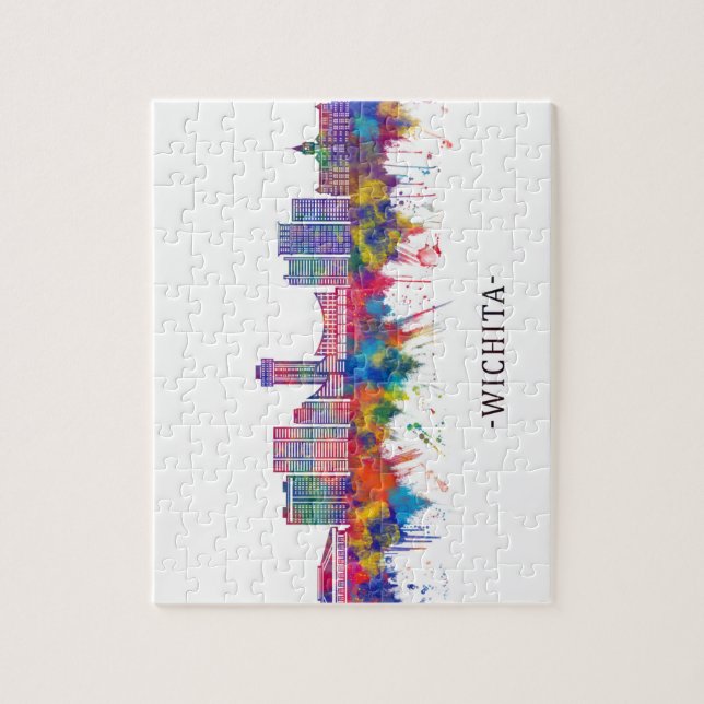 Puzzle Wichita Kansas Skyline (Vertical)