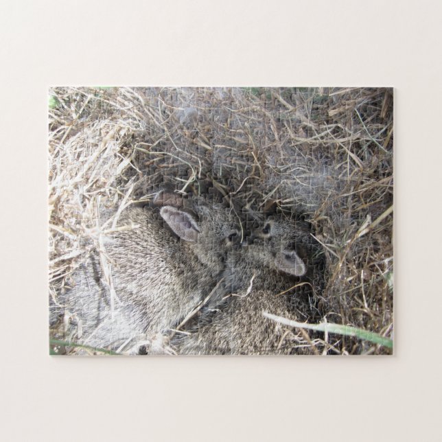 Puzzle Wild Baby Bunnies (Horizontal)