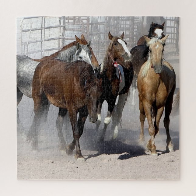 Puzzle Wild Mustangs von Nevada (Vertikal)