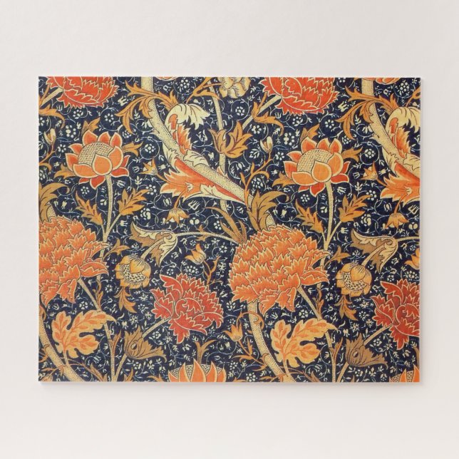 Puzzle William Morris Cray Floral Art Nouveau Motif (Horizontal)