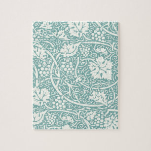Puzzle William Morris Grape Motif Turquoise Turquoise