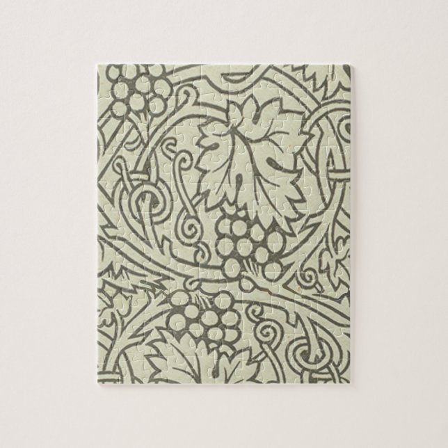 Puzzle William Morris Grapevine Papier peint vert (Vertical)