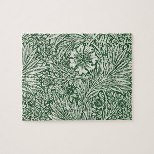 Puzzle william morris marigold vert floral fleur