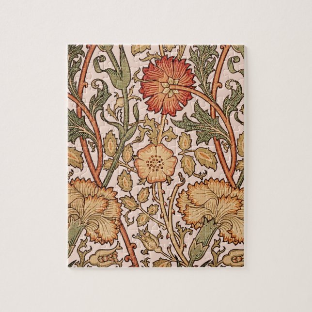 Puzzle William Morris Rose Flower Fond d'écran Motif (Vertical)
