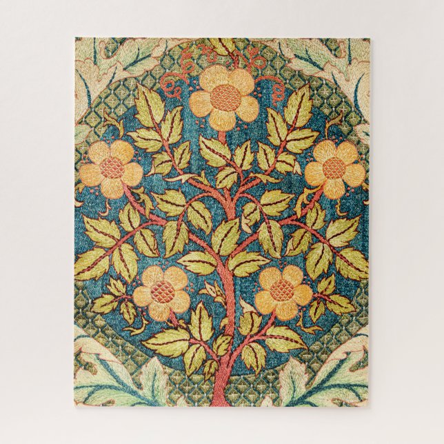 Puzzle William Morris Rose Wreath (Vertical)