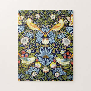 Puzzle William Morris : Strawberry Thief Design vintage,