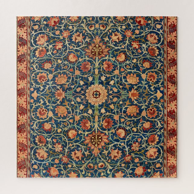 Puzzle William Morris Strawberry Thief Motif floral (Vertical)