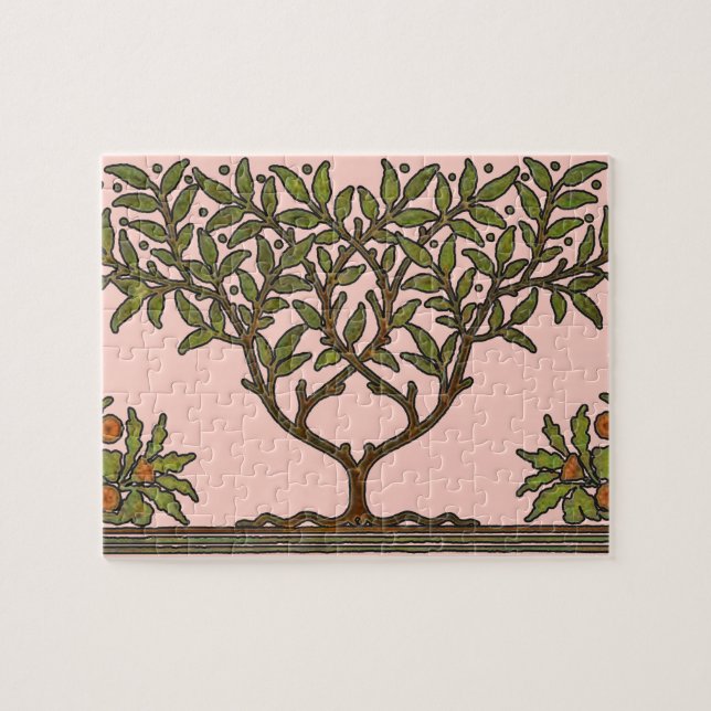 Puzzle William Morris Tree Frieze Fond d'écran floral (Horizontal)