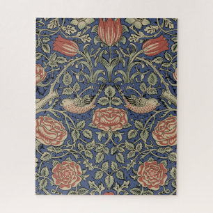 Puzzle William Morris Tudor Fond d'écran Rose