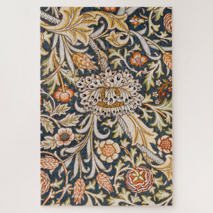 Puzzle William Morris Vintage Trent Motif Floral Bleu
