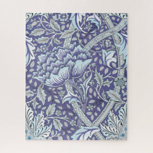 Puzzle William Morris Windrush motif floral bleu