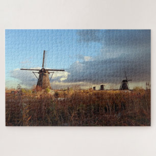 Puzzle Windmill Kinderdijk Pays-Bas Holland Pittoresque