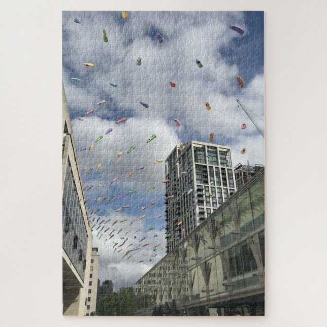 Puzzle Windsocks, Centre Southbank, Londres, Angleterre R (Vertical)