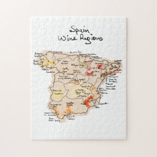 Puzzle Wine map of Spain