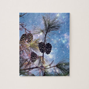 Puzzle Winter Pine Cones