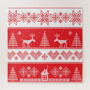 Puzzle Winter Wonderland : Conception Vintage et transpar