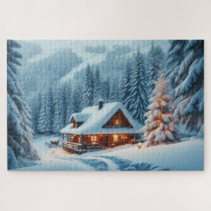 Puzzle Winter Wonderland - Paysage Pittoresque à couper l