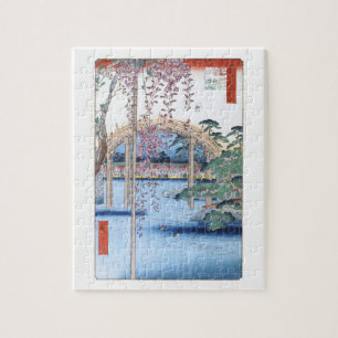 Puzzle Wisteria au Sanctuaire Kameido Hiroshige Art