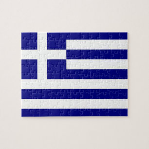 Puzzle with Flag of Greece