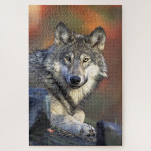 Puzzle Wolf in the Woods Hunting