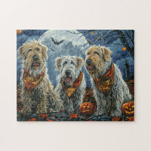 Puzzle Wolfhound Halloween Éffrayant