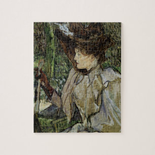 Puzzle Woman with Gloves by Toulouse-Lautrec