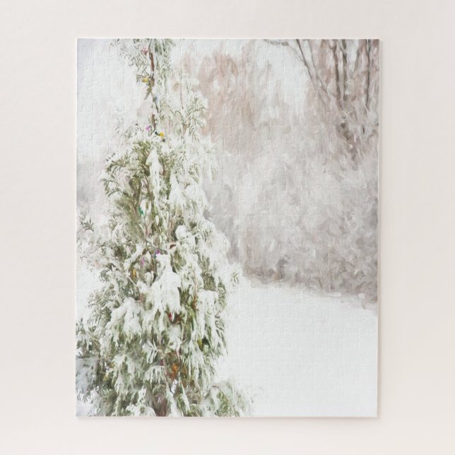 Puzzle Wonderland, Pine Tree, Neige (Vertical)