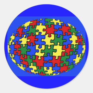 Puzzle World Aufkleber