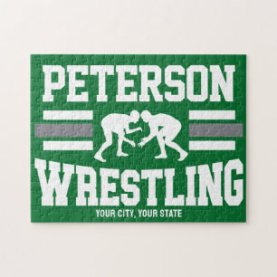 Puzzle Wrestler AJOUTER LE NOM École Athlète Équipe de lu