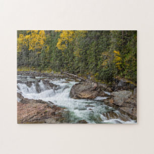 Puzzle Yaak Falls en automne dans le Kootenai National
