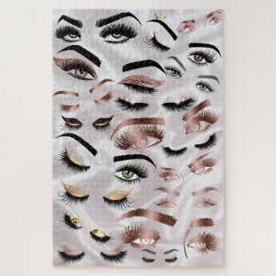Puzzle Yeux Lashes Wink Yeux Peintre maquillage