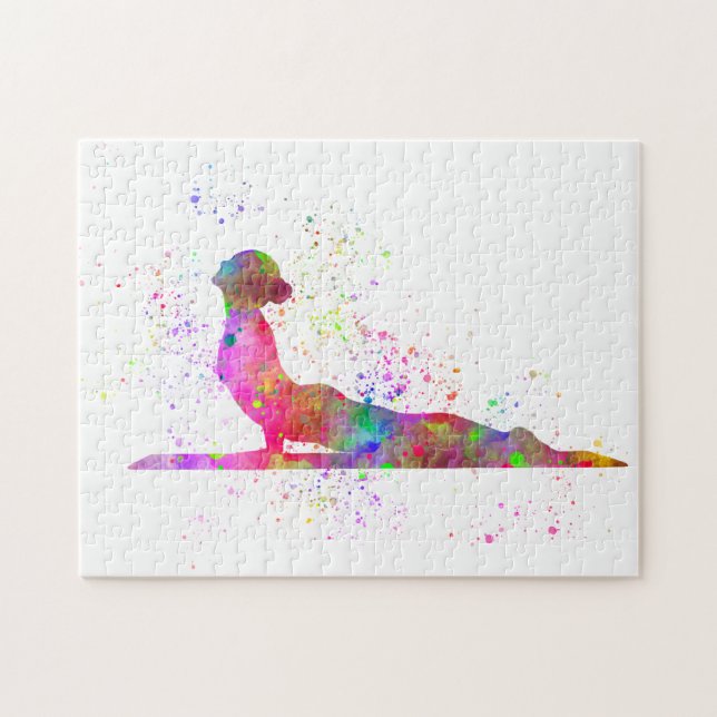 Puzzle Yoga en acuarela (Horizontal)