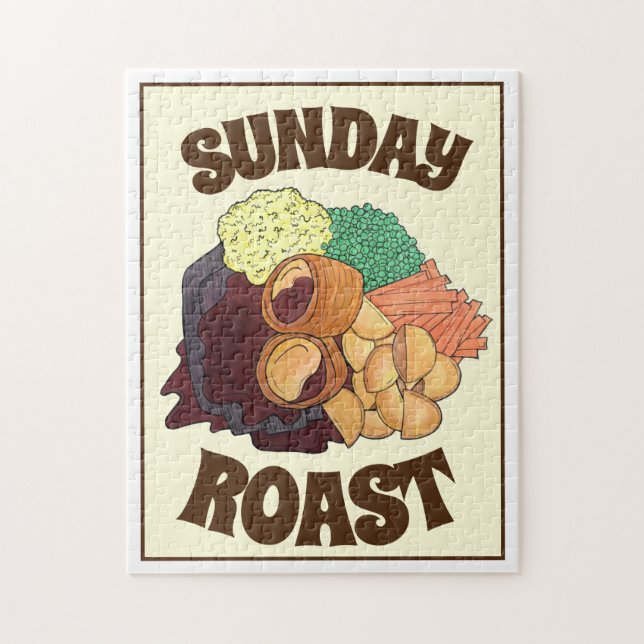 Puzzle Yorkshire Pudding Sunday Roast Royaume-Uni (Vertical)